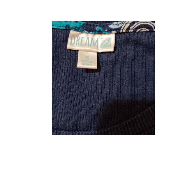 Y2K 2000s 90s Vintage Ribbed Knit Tee Shirt Top S Whimsigoth Grunge‎ Retro Basic - Picture 4 of 7